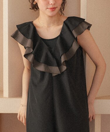 ラッフルフリルオールインワン/ワンピース水着