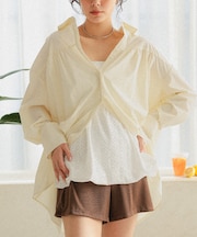 UVケアオーバーサイズシャツ/ラッシュガード