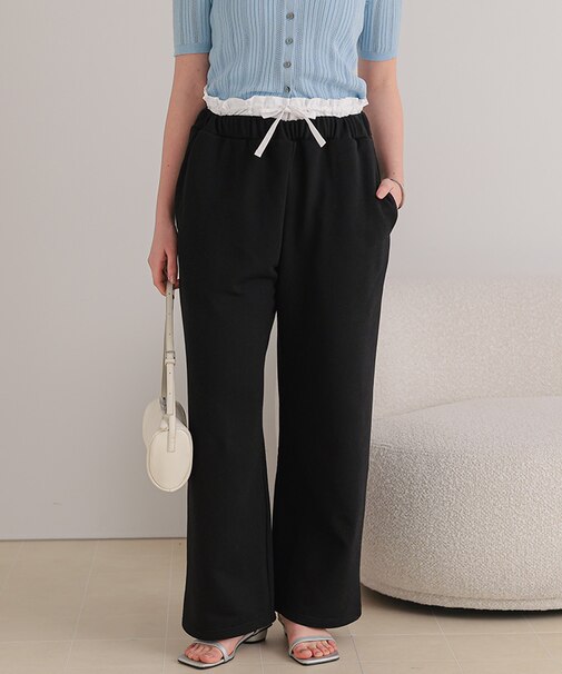 ウエストフリルスウェットパンツ