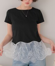 レースドッキングTシャツ