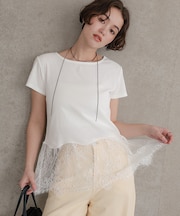 レースドッキングTシャツ