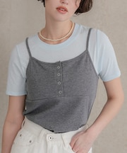 キャミソールトップスドッキングTシャツ