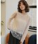 ヘムレースシアーベロアロングスリーブTシャツ