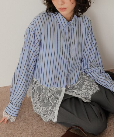 レースドッキングシャツ