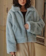 カウ柄アソートフェイクファージャケット