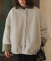 キルティングリバーシブルボアジャケット