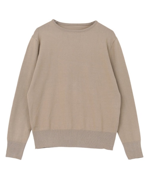 カシミヤタッチクルーネックニットトップス