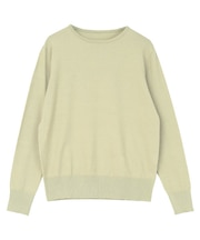 カシミヤタッチクルーネックニットトップス