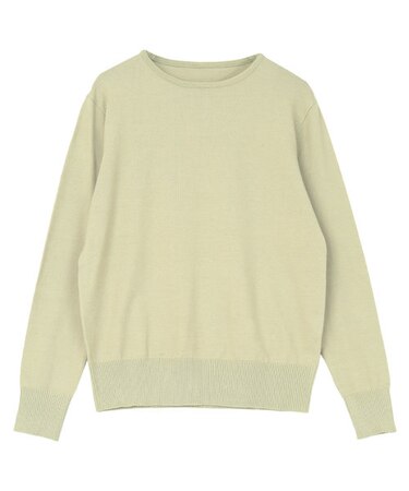 カシミヤタッチクルーネックニットトップス