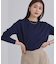 カシミヤタッチクルーネックニットトップス