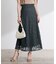 レースセミフレアスカート