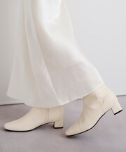 4.5cmスクエアトゥブーツ