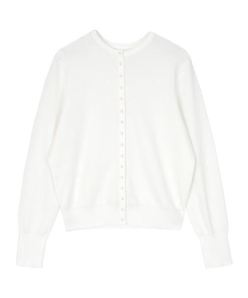 2wayパール釦ニットカーディガン