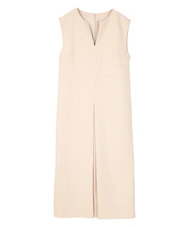 キーネックフロントタックジャンパースカート