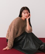 シャギーオーバーサイズニット