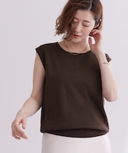 フレンチスリーブニットトップス