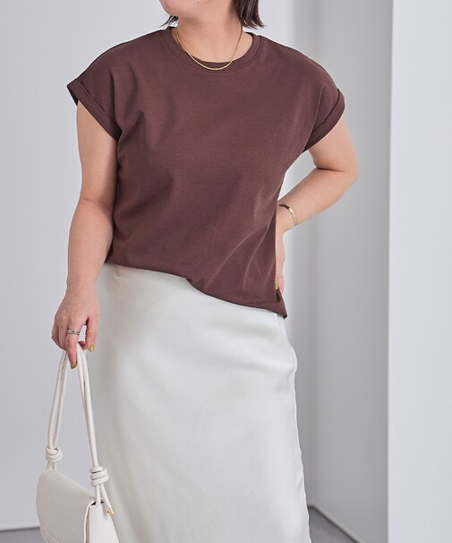 汗染み防止ダブルカフスTシャツ