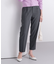 ウールライクツイルセンタープレステーパードパンツ