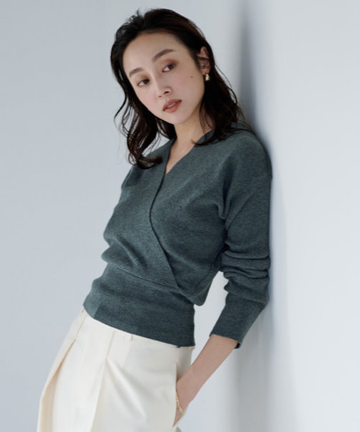 カシュクールニット