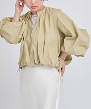 ドローストリングボリュームブルゾン