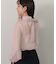 ボウタイ付シアーハイネックブラウス
