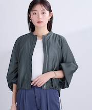 ドローストリングシアーブルゾン