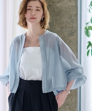 ドローストリングシアーブルゾン