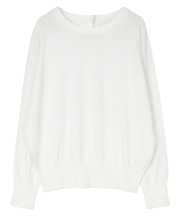 UVケアバックゴールド釦ニット