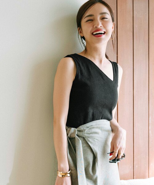 カップ付アシンメトリーデザインタンクトップ｜ユアーズの通販｜&mall