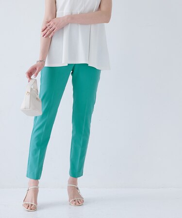 センタープレススティックパンツ