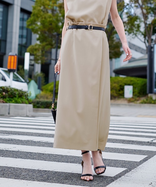 美品　サカイReyn Spooner ロングスカート　ラップ　ファスナー ベルト付ラップロングスカート｜ユアーズの通販｜&mall（アンドモール