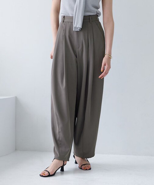 エステルツイルコクーンワイドパンツ