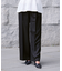 センタープレスタックワイドパンツ