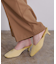 サテンミュールサンダル