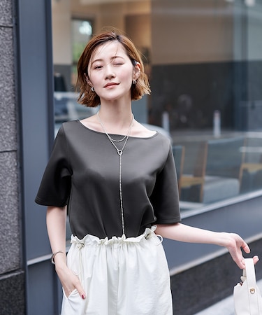 ボンディングハーフスリーブTシャツ