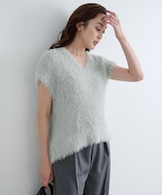 シャギーニットベスト