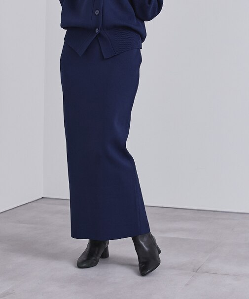 スポンディッシュ美シルエットニットタイトスカート