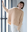 モヘアタッチボートネックニット