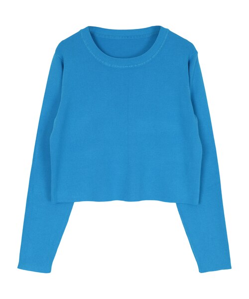 ラウンドネッククロップドニット｜ユアーズの通販｜&mall（アンド