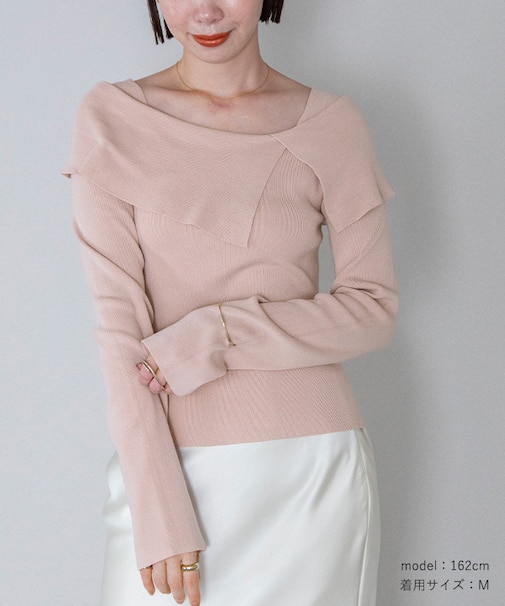 ケープデザインニット