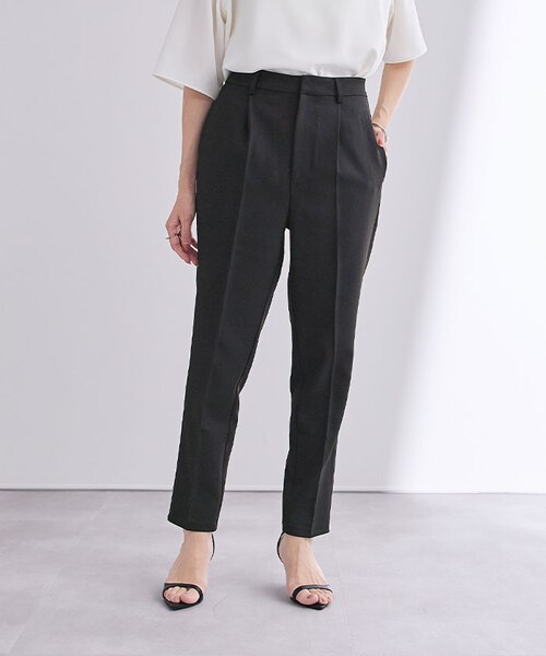 00s BALMAIN ウール 1タック センタープレス スラックス テーパード 1タックセンタープレステーパードパンツ｜ユアーズの通販｜&mall