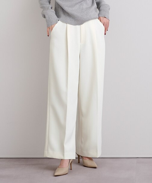 美シルエットワンタックワイドパンツ