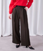 美シルエットワンタックワイドパンツ