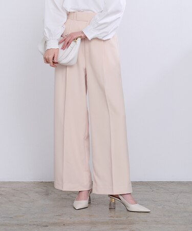 美シルエットワンタックワイドパンツ