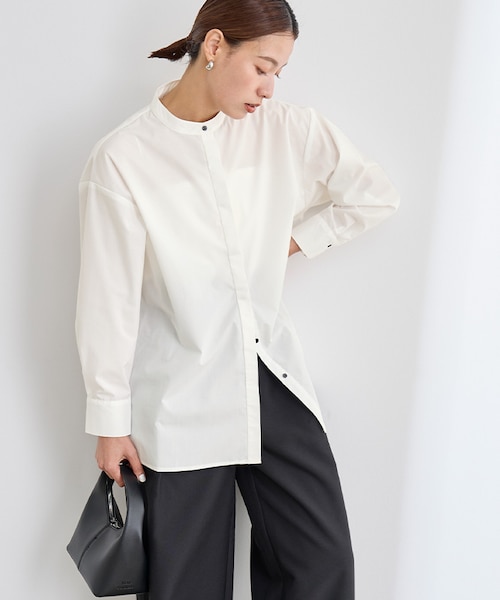 LOHEN ローヘン バンドカラースリットシャツ バンドカラーバックスリットシャツ｜ユアーズの通販｜&mall（アンド