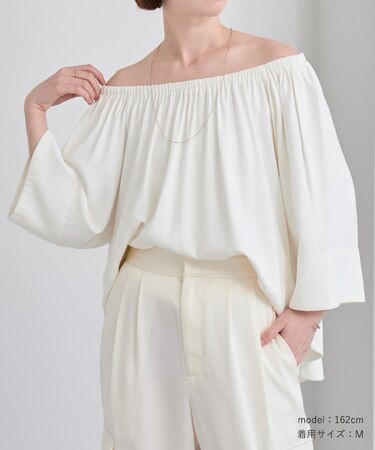 2wayオフショルブラウス