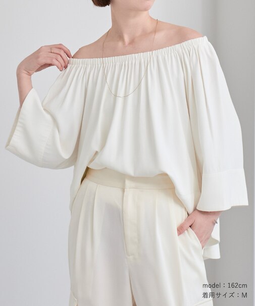 2wayオフショルブラウス
