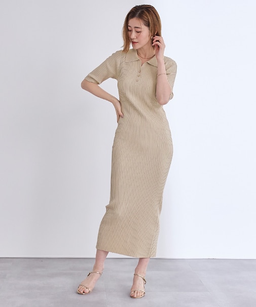 フィットポロニットワンピース