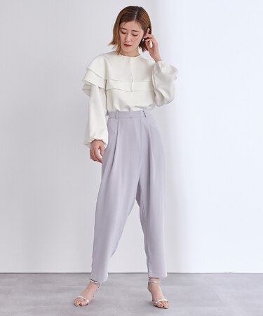 レイヤードケープブラウス