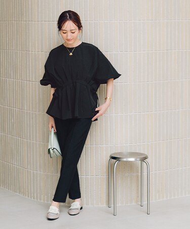 ハイウエストスリムパンツ